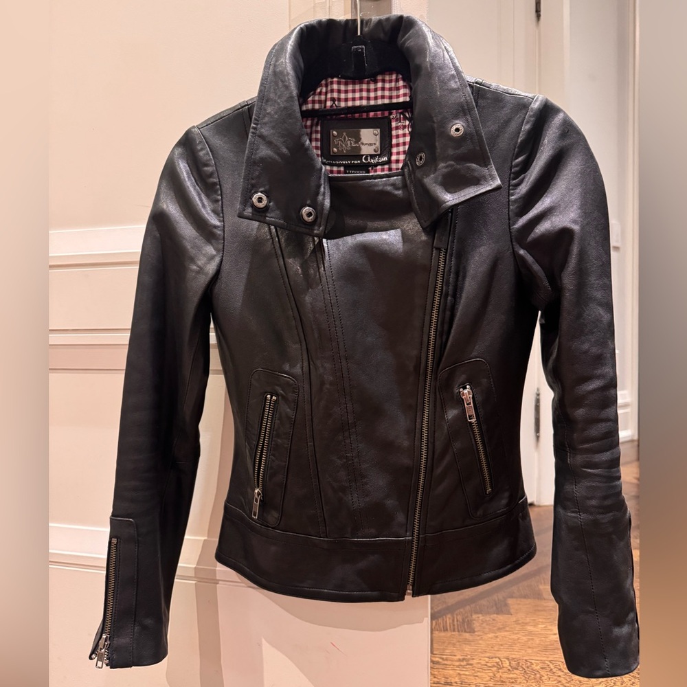 ARITZIA leather jacket XXS black